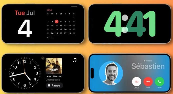 防城港苹果手机维修分享iOS17横屏充电待机显示有什么好处 