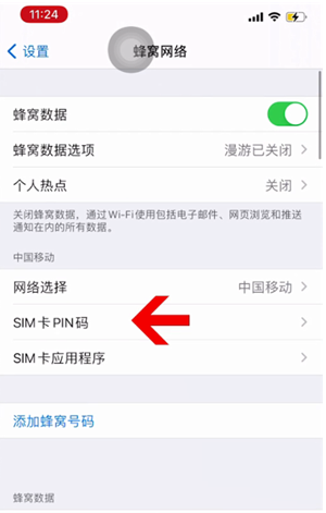 防城港苹果14维修网分享如何给iPhone14的SIM卡设置密码 