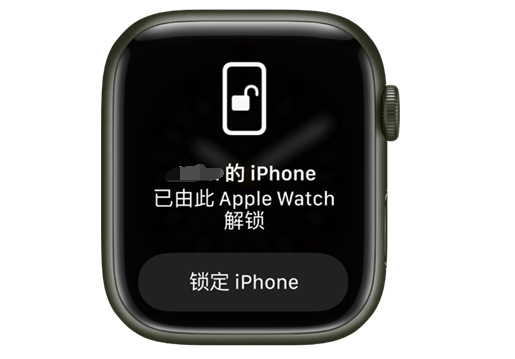 防城港苹果手机维修分享用 AppleWatch 解锁配备面容 ID 的 iPhone方法 