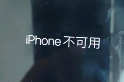 防城港苹果服务网点分享锁屏界面显示“iPhone 不可用”如何解决 